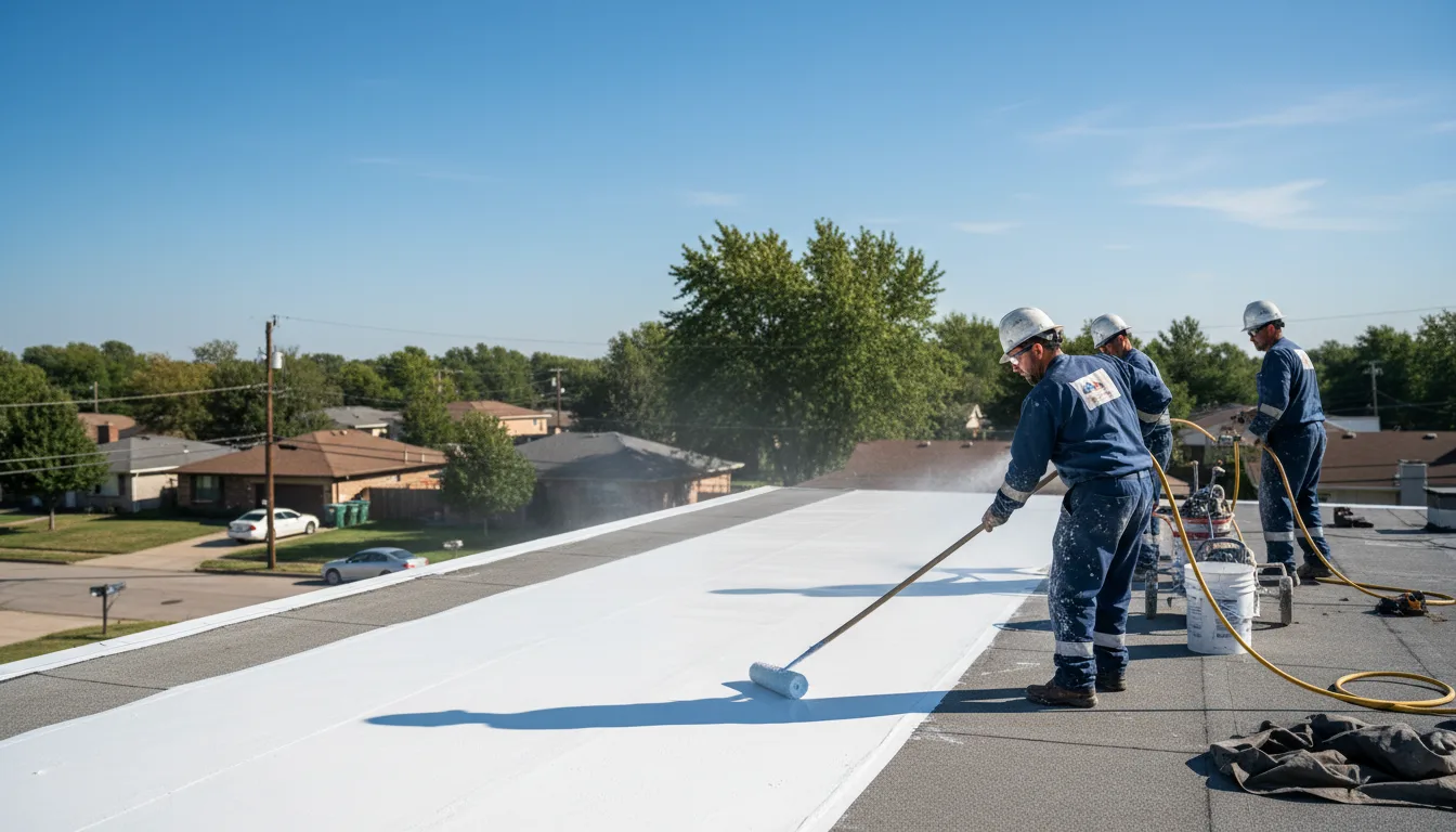 Commercial roof coating in Overland, MO near me
